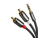 UGreen AV116 RCA to AUX 3.5mm Audio Cable 2M - Black