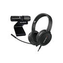 AVerMedia Video Conference Kit 317 With Fhd Webcam And High-Quality Over-Ear Headphones - Black Colour