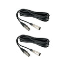 NearStream Balanced XLR Male to Female Microphone Cable 2m - 2 pack