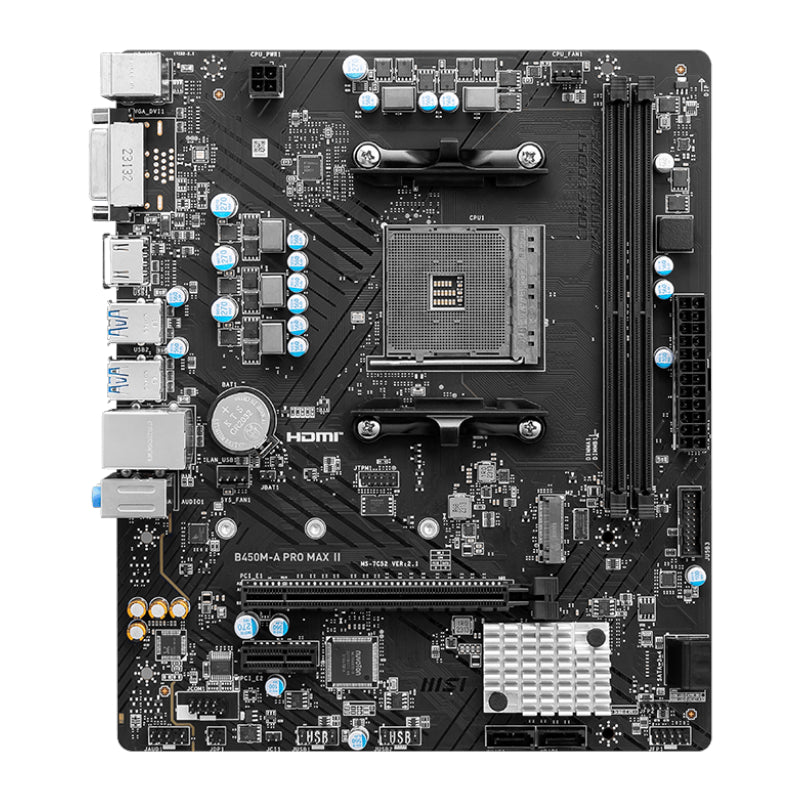 MSI B450M-APRO MAX II AMD AM4 MATX Gaming Motherboard