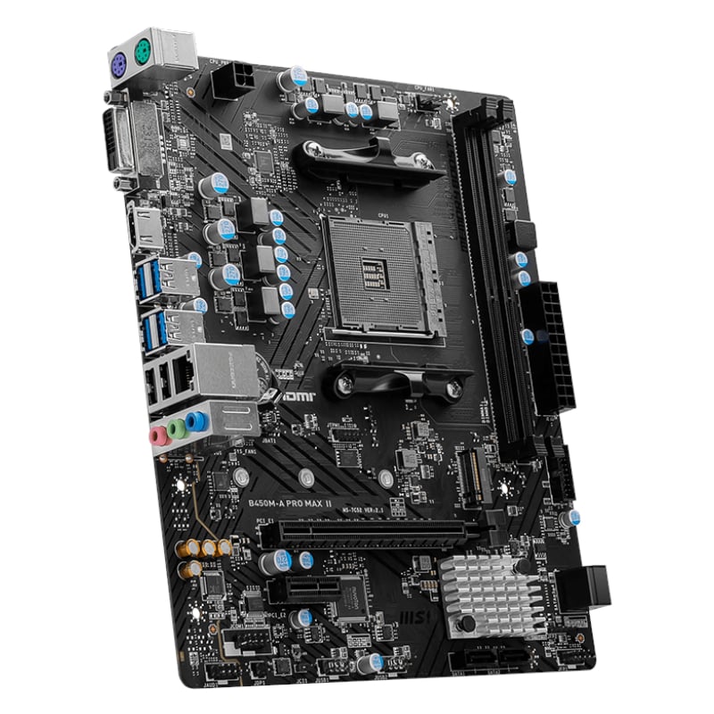 MSI B450M-APRO MAX II AMD AM4 MATX Gaming Motherboard