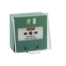 Pinnsec Break Glass Green Resettable With Clear Cover Single Contact