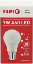 The 7W A60 Residential Led Bulb Is Available In Both E27 And B22 Fittings Offering A Cool White Illumination At 4000K. It Provides 630 Lumens Of Brightness With An Efficiency Of 90Lm W Making It An Energy-Efficient Choice. With A Lifespan Of Up To 25000 H
