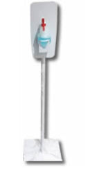 Casey Hand Operated Sanitizer Dispenser Floor Stand –Free Standing Design Ideal For High Traffic Areas Make Hand Sanitiser Freely Available-Hand Sanitiser Liquid And Bottle Sold Separately