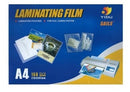 The BRAINWARE YIDU A4 Laminating Pouch X100 - pack of 100 laminating pouches each measuring 150 microns in thickness. These pouches are designed to protect A4-sized documents providing durability and resistance against scratches and moisture. They are com