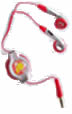 Tweety Earphone Colour: Red Silver