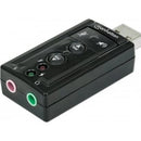 Manhattan Hi Speed USB 3D 7.1 Sound Adapter - Compact High-Speed USB 2.0 External Sound Card with 3.5 mm Audio and Microphone Ports 7.1-Channel Virtual 3D Surround Sound Internal Amplifier and Volume Controls Limited Lifetime Warranty