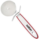 Salton Pizza Wheel Cutter- Food Safe Grade Effortless Cutting Sharp Stainless Steel Blade And Head Ergonomic TPR Handle Built-In Finger Blade Guard Versatile Kitchen Tool Hanging Loop For Easy Storage Dimensions: 6.6cm X 20.1cm Dishwasher Safe Out Of Box