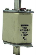 Solarix Eaton Bussman 500V 160A NH00 Ceramic Din Fuse - Basic function Fuse link AC Voltage 500 VAC DC Voltage 250 VDC Body Material Ceramic Contact Materials Copper Silver-Plated Construction size NH00 Breaking Capacity 120 kA Colour Beige