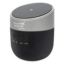 Manhattan Sound Science Bluetooth Speaker With Wireless Charging Pad - Wireless Charging Top With Power Up To 5 W (5 V 1 A) Bluetooth 5.0 Integrated Controls Microsd Card Slot Black Gray 1 Year Limited Warranty