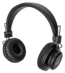 Manhattan Sound Science Bluetooth On-Ear Headset - Bluetooth 5.0 Microphone Integrated Controls FM Radio MicroSD Card Slot 3.5 mm AUX Port Lightweight On-ear Design Black 1 year Limited Warranty