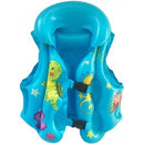 Casey Kids Medium Inflatable Swimming Vest Blue - For Kids From 3 To 5 Years Of Age Adjustable Fit Durable Construction Bright And Visible Design Quick Inflation And Deflation PVC Plastic Material For Swimming Pools Beach And Water Play Use Blue Colour