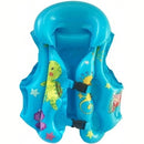 Casey Kids Small Inflatable Swimming Vest - For Kids From 1 To 2 Years Of Age Adjustable Fit Durable Construction Bright And Visible Design Quick Inflation And Deflation PVC Plastic Material For Swimming Pools Beach And Water Play Use Blue Colour