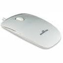 Manhattan Silhouette Optical Mouse - USB Three Buttons with Scroll Wheel 1000 dpi white Limited Lifetime Warranty