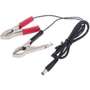 Solarix DC Male To Battery Clamps- 12Volt DC 5.5mm X 2.1mm Male Barrel Plug Battery Clamp Connectors 1 Metre Cable Length