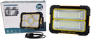 Solarix LED Solar Floodlamp 33w Portable Rechargeable LED High Brightness with Rubberised Casing Comfortable handle design and Foldable Stand- Irradiation distance up to 30 meters Emergency Phone Charger Type C USB Charging Interface Charging Power displa