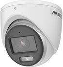 Hikvision 2MP ColorVu Audio Fixed Turrent Camera - 2MP at 1920 x 1080 Resolution 24/7 Color Imaging 3D DNR Technology 2.8 mm 3.6 mm Fixed Lens Up to 20m White Light Distance Built-in Mic High Quality Audio IP67 Water and Dust Resistant 6 Months Warranty.