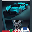 Marlin A4 Bugatti Precut Book Covers 5PK - High Quality Durable Plastic Trendy Bugatti Power Designs Saves Time with Uni-Cover System Ideal For A4 Size Documents
