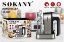 Sokany Hand Mixer - Easy to use 5 Speed adjust 800W power Pure Cooper