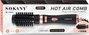 Sokany 2 In 1 Hot Air Comb Dryer - 2 In 1 Multifunctional Hot Air Dryer And Comb 1200W Power Capacity Straightener Dryer 50 to 60 Seconds Heating Time ABS material Lightweight Ergonomic Handle 6 Months Warranty.