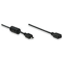 Manhattan Micro USB BM to Micro USB Female HI-Speed USB 2.0 Extension Cable1m Colour:Black Limited Lifetime Warranty
