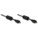 Manhattan Micro USB B male to USB Micro B male 1.8M -Colour:Black Limited Lifetime Warranty