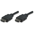 Manhattan High Speed HDMI Cable - HDMI Male to Male Shielded Black 7.5 m Limited Lifetime Warranty