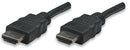 Manhattan High Speed HDMI Cable - HDMI Male to Male Shielded Black 7.5 m Limited Lifetime Warranty