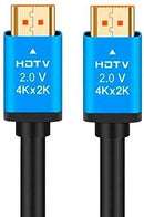 UniQue Premium High Speed HDTV Cable - 15 Meters Long 3D 4K UltraHD HD2.0 Version 60Hz Refresh Rate 24K Gold Plated Connector Aluminum Alloy Housing High Speed Ethernet Of 10/1000Mbps Network Transmission Support PS4 Blu ray Projector Set-top HDTV All App