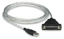 Manhattan Full Speed USB to Parallel Printer Converter-A Male to DB25 female-Connects USB-equipped computers with DB25 parallel peripherals Limited Lifetime Warranty