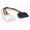 Manhattan SATA Power Cable - 4 Pin to 15 Pin 16 cm (6.3 in.) Limited Lifetime Warranty