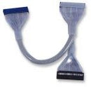 Manhattan ATA 133 Round UV Cable Rainbow Wire + UV Jacket + Silver Braid 36" Limited Lifetime Warranty