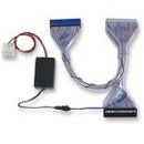Manhattan ATA 133 Round UV Cable Rainbow Wire + UV Jacket + Silver Braid 24" Limited Lifetime Warranty