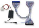 Manhattan ATA 133 Round UV Cable Rainbow Wire + UV Jacket + Silver Braid 24" Limited Lifetime Warranty