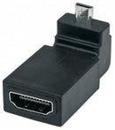 Manhattan HDMI Adapter - HDMI A Female to Micro Male 90° Up Angle Limited Lifetime Warranty