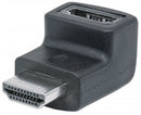 Manhattan HDMI Adapter - HDMI A Female to A Male downward 90° Angle Limited Lifetime Warranty