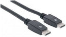 Manhattan Displayport Cable Displayport Male Displayport Male 7.5 M Black Limited Lifetime Warranty
