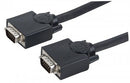 Manhattan Svga Monitor Cable (372190)- Hd15 Male Hd15 Male With Ferrite Cores 20 M (65 Ft.) Black Limited Lifetime Warranty