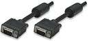Manhattan Svga Monitor Cable (373708)- Hd15 Male Hd15 Male With Ferrite Cores 7.5 M (25 Ft.) Black Limited Lifetime Warranty