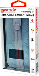 Promate Zetro BlackBerry Z10 Ultra Slim Leather Sleeve Colour:Blue The Zetro is an ultra slim sleeve case designed to protect your BlackBerry Z10 from everyday knocks and scratches. This ultra slim and lightweight leather case features a micro suede inner