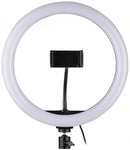 Nesty Multipurpose USB Powered 14 Inch Selfie RGB LED Ring Light- With Extendable Telescopic Tripod Stand - 14 Inch (36 cm) Light Source Easy 3 Colour Lighting Modes Controller And 10 x Adjustable Brightness Output Levels USB Powered Supports Vertical And