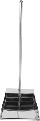 Casey Stainless Steel Long Handle Dustpan - Stainless Steel Rust-Proof Heavy-Duty Long Handle Flat Lip Tool-Free Assembly Free Standing Design Versatile Usage for Indoor And Outdoor Use Suitable For Use In Homes Offices And Commercial Areas .