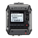 Zoom F1 Field Recorder With Shotgun Microphone-2-Channel Field Audio Recorder Sgh-6 Shotgun Microphone 1.25 Inch Monochrome Lcd Display One-Touch Button Controls 24-Bit 96 Khz Audio Wav And Mp3Records Directly To Micro Sd And Sdhc Cards Requires 2 X Aaa B
