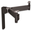 Manhattan Universal Folding A V Accessory Wall Mount - Plastic Steel Wall Mount With Adjustable Support Arms For Audio Video Components 1 Year Limited Warranty