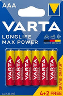 Varta LR03 AAA Max Power Battery - 6 Pack