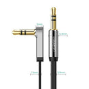 Ugreen 3.5mm Audio Cable Stereo Auxiliary AUX Cord Gold-Plated Male to Male Braided Cable - 2m 1 Year Limited Warranty