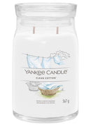 Yankee Candle Signature Collection Clean Cotton Large Jar - New Jar Design 2 Wicks