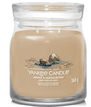Yankee Candle Signature Collection Amber & Sandalwood Medium Jar - New jar design 2 wicks