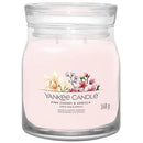 Yankee Candle Signature Collection Pink Cherry Vanilla Medium Jar - New jar design 2 wicks