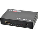 UniQue HDTV Splitter - 4 HDMI Output Port 1 HDTV Source Input Port 19 Pin HDTV HDCP Compliant 4K Ultra HD Fully Support 1080P Display Digital Audio Format DTS Dobby 7.1 Channel Audio Plug And Play No Loss Of Quality 3 Months Warranty.